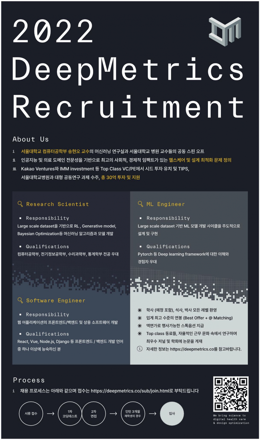 [딥메트릭스] 채용 공고