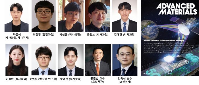 김욱성 교수, 홍원빈 교수 연구팀, 액정 기술기반의 차세대 안테나 소자 설계에 대한 방향과 비전 제시 “Advanced Materials 표지 논문 연구 선정＂